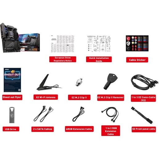 MSI MPG X870E CARBON WIFI ATX Motherboard for AMD Socket AM5 CPUs